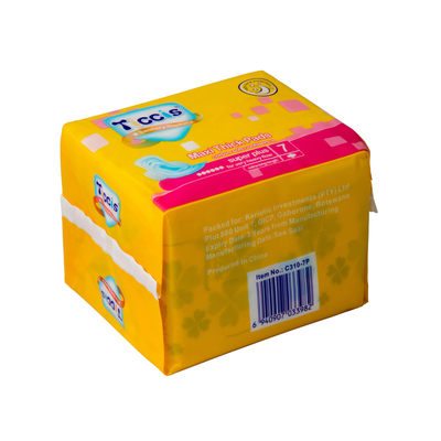 Les serviettes hygiéniques jetables de fille brillante amincissent ultra le GV de SAP féminin de protections