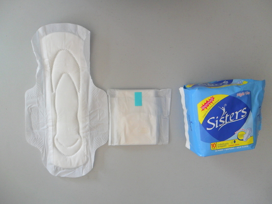 La menthe de Modenna hygiénique-sanitaire capitonne 290mm à ailes pour l'usage de nuit de fille
