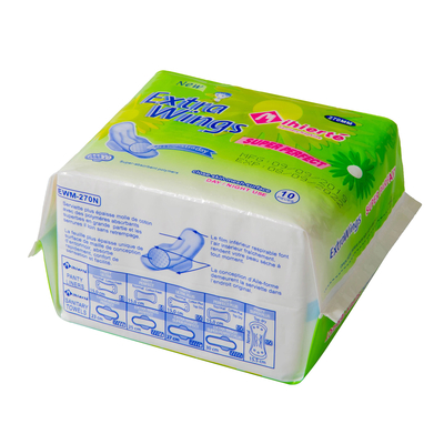 Hygiène femelle organique de protections sanitaires de coton 100% films respirables Backsheet de PE