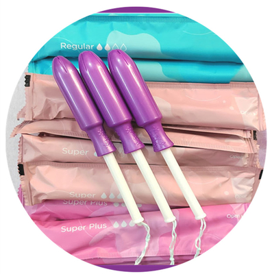 Vente en gros des tampons ordinaires de quantité en vrac les tampons organiques avec le logo de tampon d'applicateur