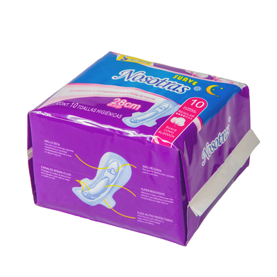 Serviettes hygiéniques adhésives de dames avec le confort et la sensation douce pour l'hygiène des femmes