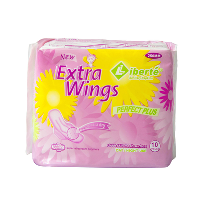 Les figurants s'envolent les femmes organiques de sécheresse des protections sanitaires 250mm portant des serviettes hygiéniques