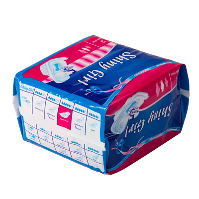 Serviettes hygiéniques jetables de fille brillante en bon état/ultra Maxi Pads naturel 155mm