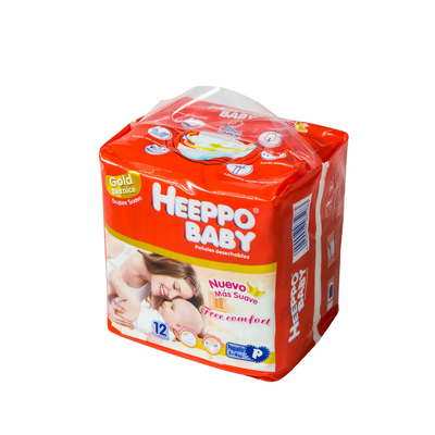 La couche jetable de bébé de pulpe de duvet de couche-culotte de bébé de BackSheet de PE capitonne avec la bande magique