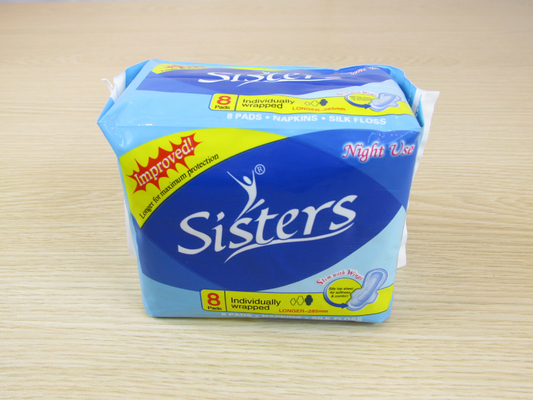 La serviette hygiénique durant la nuit capitonne 320mm Maxi Pads For Lady ultra mince