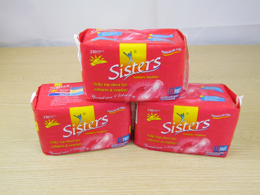 La serviette hygiénique durant la nuit capitonne 320mm Maxi Pads For Lady ultra mince