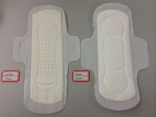 Les protections sanitaires en bambou de fines herbes amincissent Maxi Pads With Cottony Cover sans ailes