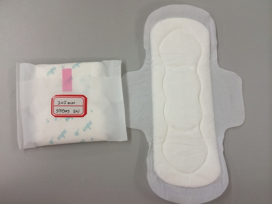 Les protections sanitaires en bambou de fines herbes amincissent Maxi Pads With Cottony Cover sans ailes