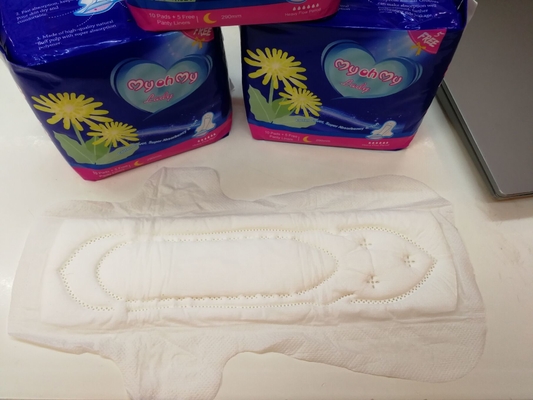 La serviette hygiénique organique capitonne 280mm les protections sanitaires qu'en soie sèchent pour Madame