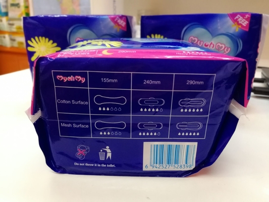 OEM féminin menstruel naturel de serviette hygiénique d'utilisation de nuit d'hygiène de protections sanitaires