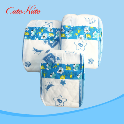 La couche jetable de bébé de pulpe de duvet de couche-culotte de bébé de BackSheet de PE capitonne avec la bande magique