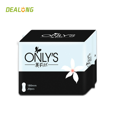 Protection de maternité imprimée de menthe de Sofy de sécheresse de protections sanitaires de 250mm pour Madame Day Use
