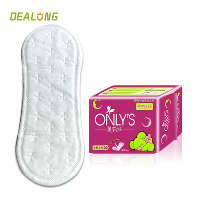 Surface négative de coton de SAP Ion Sanitary Napkin Diaper Winged pour l'usage de femmes
