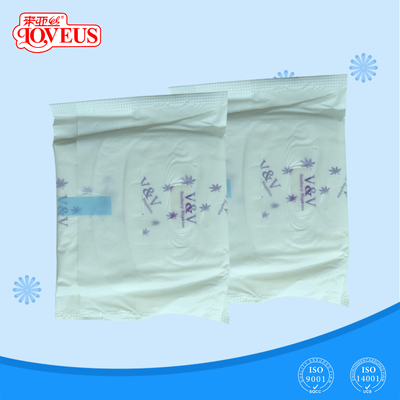 film pur Maxi Sanitary Napkins de PE de protections sanitaires de coton de 280mm