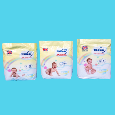 Le bébé blanc d'ADL tirent vers le haut le pantalon l'absorptivité que superbe organique tirent vers le haut des couches-culottes imprimées