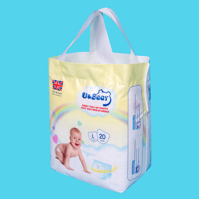 Le bébé blanc d'ADL tirent vers le haut le pantalon l'absorptivité que superbe organique tirent vers le haut des couches-culottes imprimées