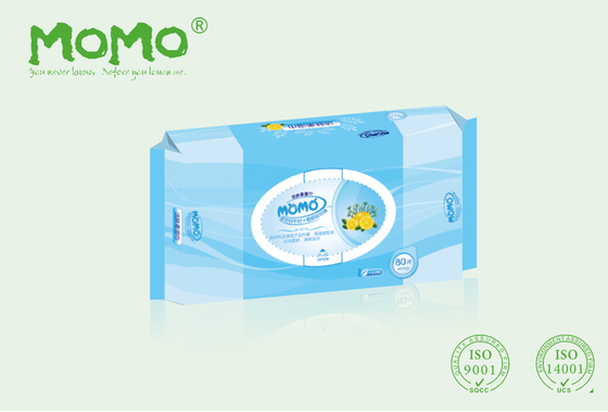 La perle humide de myrtille de chiffons de bébé antiseptique a gravé le bactéricide en refief FDA