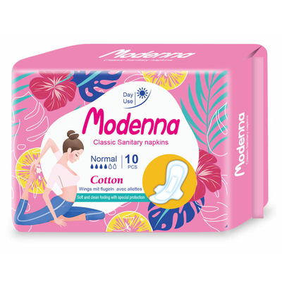 protections féminines de coton du citron 0.8D de couche-culotte de serviette hygiénique de 410mm pour l'usage de nuit