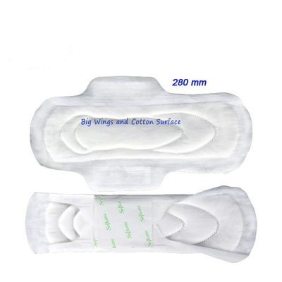 Coton 100% organique de fines herbes d'hygiène de serviettes hygiéniques de coton Maxi Pads Premium