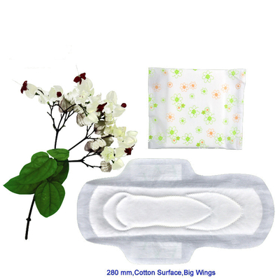 Coton 100% organique de fines herbes d'hygiène de serviettes hygiéniques de coton Maxi Pads Premium