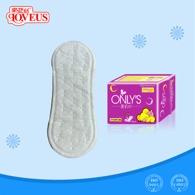 revêtement organique de culotte de coton de coton pur de 180mm biodégradable pour l'usage quotidien