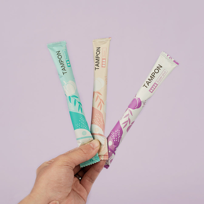 Militaire de carrière de tampon d'applicateur de dames de fibre de carton de Digital/superbe visqueux plus l'absorptivité