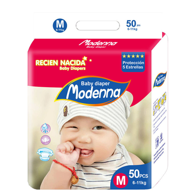 Respirable réglable imprimé de couches-culottes jetables de bébé de SAP de pulpe de duvet